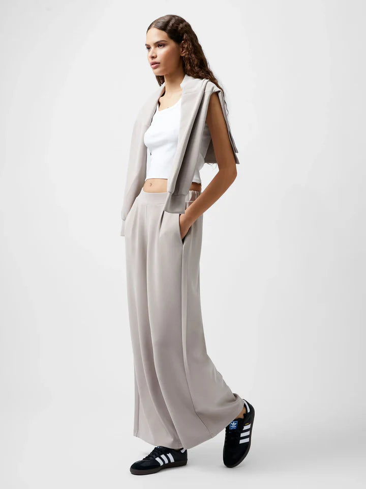 Wren Wide Leg Trouser - Washed Macchiato