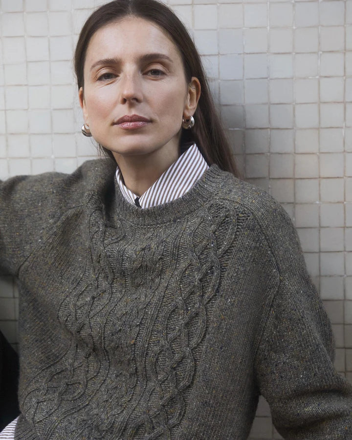 Cable Knit Jumper - Grey