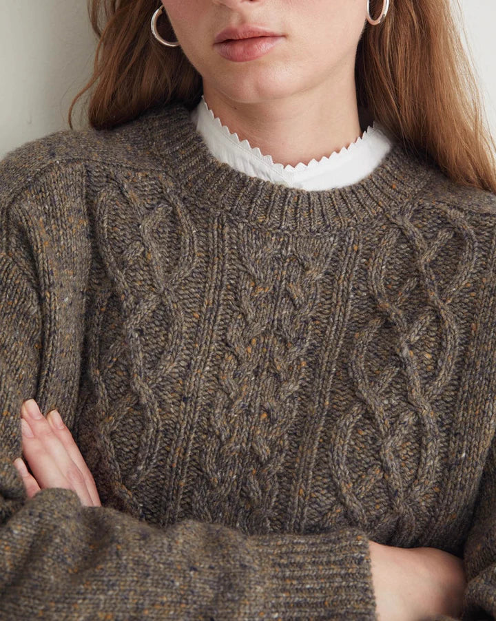 Cable Knit Jumper - Grey