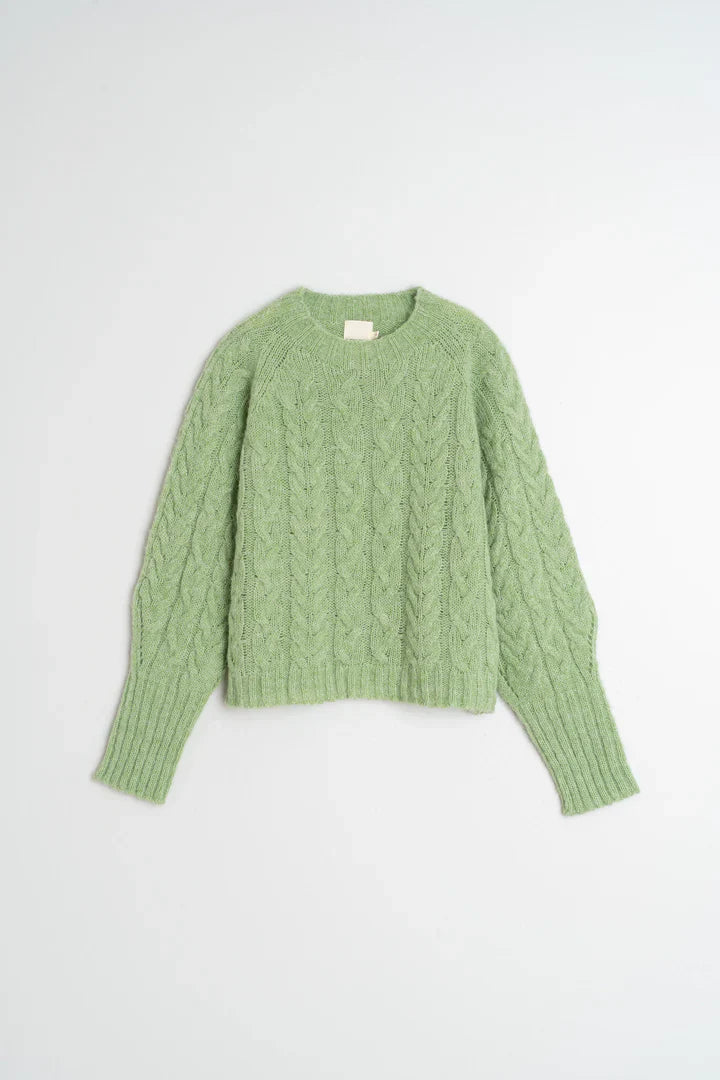 Cable Knit Jumper - Matcha