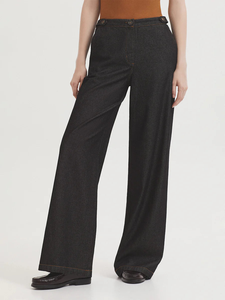Denim Trouser - Grey Denim